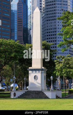 Obélisque de Dalhousie, Empress pelouse, Singapour Banque D'Images