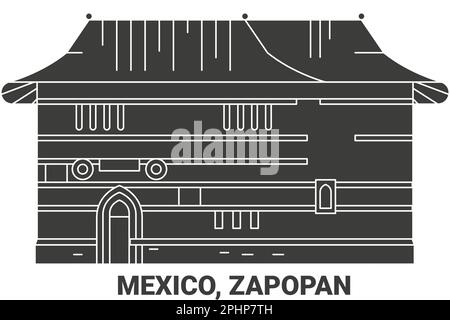 Mexique, Zapopan voyage repère illustration vecteur Illustration de Vecteur