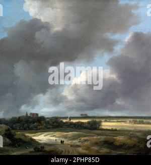 Jacob van Ruisdael. Peinture intitulée 'vue d'Alkmaar' par le peintre néerlandais de l'âge d'or, Jacob Isaackszoon van Ruisdael (1629-1682), huile sur toile, c. 1670-75 Banque D'Images