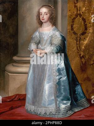 Princesse Mary (1631-1660), fille de Charles I par Anthony Van Dyck (1599-1641), huile sur toile, 1637 Banque D'Images