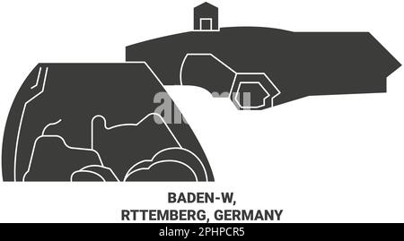 Allemagne, Badenw, Rttemberg Voyage repère illustration vecteur Illustration de Vecteur