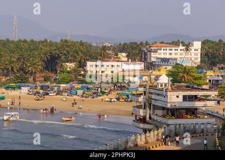 Murudeshwar Beach (Ville côtière de Karnataka, Inde) Banque D'Images