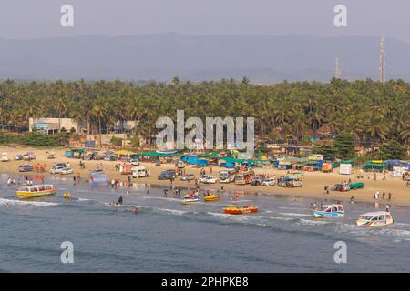 Murudeshwar Beach (Ville côtière de Karnataka, Inde) Banque D'Images