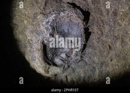 Teatro romano antico di Ercolano, Parco archeologico di Ercolano, Naples, Campanie Banque D'Images