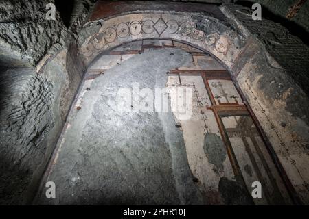 Teatro romano antico di Ercolano, Parco archeologico di Ercolano, Naples, Campanie Banque D'Images