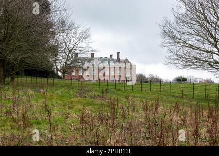 Felbrigg Hall est une maison de campagne anglaise datant de 17th ans, près du village de ce nom à Norfolk. Partie d'un bien de National Trust, le non modifié 17th- Banque D'Images