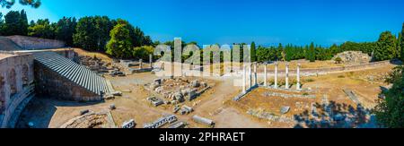 Asklepieion ruines antiques dans l'île grecque de Kos. Banque D'Images