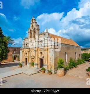 Moni Arkadiou monastère sur l'île grecque Crète. Banque D'Images