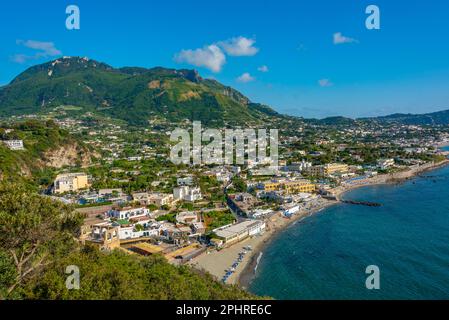 Spiaggia di San Francesco près de Forli, Ischia, Italie. Banque D'Images