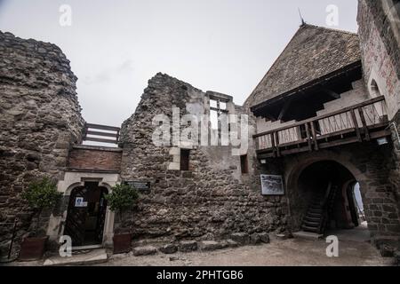 Citadelle de Visegrad et intérieur du château supérieur, Hongrie Banque D'Images