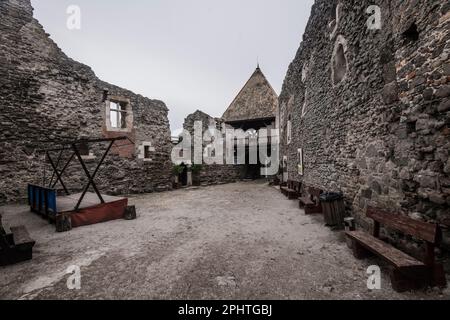 Citadelle de Visegrad et intérieur du château supérieur, Hongrie Banque D'Images