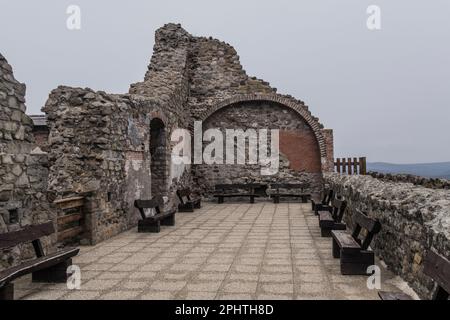 Citadelle de Visegrad et intérieur du château supérieur, Hongrie Banque D'Images