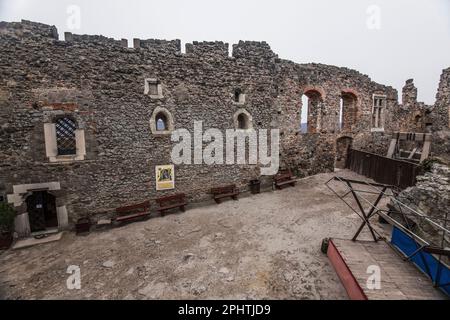 Citadelle de Visegrad et intérieur du château supérieur, Hongrie Banque D'Images