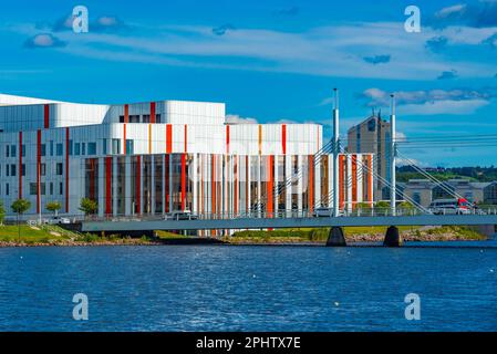 Maison de culture Spira dans la ville suédoise Jönköping pendant une journée. Banque D'Images