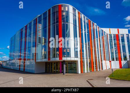 Maison de culture Spira dans la ville suédoise Jönköping pendant une journée. Banque D'Images