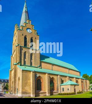 Église Saint-Nicolas dans la ville suédoise de Halmstad. Banque D'Images