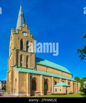 Église Saint-Nicolas dans la ville suédoise de Halmstad. Banque D'Images