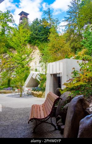 Jardin des glaciers dans la ville suisse de Lucerne. Banque D'Images