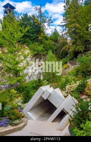 Jardin des glaciers dans la ville suisse de Lucerne. Banque D'Images