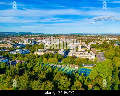 Vue panoramique sur Cardiff au pays de Galles. Banque D'Images