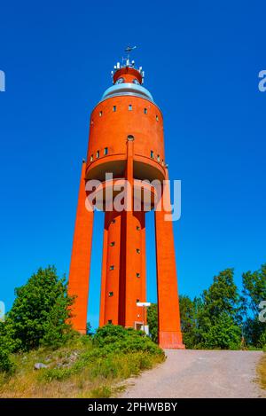 L'ancienne tour d'eau de Hanko, Finlande. Banque D'Images