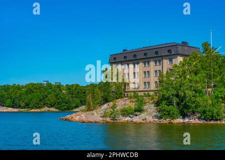 Vue sur l'archipel de suomenlinna en Finlande. Banque D'Images