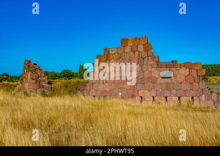 Forteresse de Bomarsund dans les îles Aland en Finlande. Banque D'Images