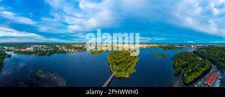 Vue panoramique sur la ville finlandaise d'Oulu Banque D'Images