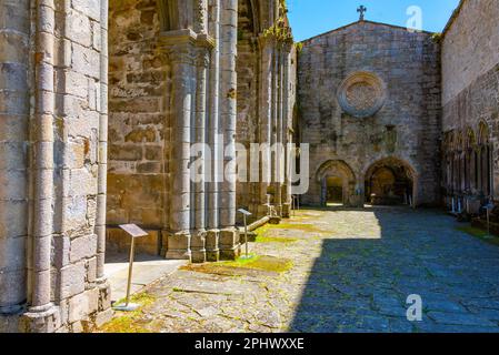 Ruines du couvent de San Domingos à Pontevedra, Espagne. Banque D'Images