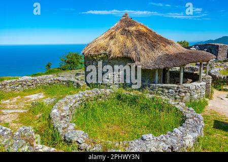 Castro de Santa Trega ancien site celtique près De A Guarda en Espagne. Banque D'Images