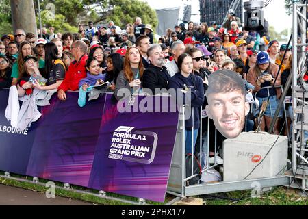 Melbourne, Australie. 30th mars 2023. Spectateurs, fans lors du Grand Prix d'Australie de Formule 1 Rolex 2023, 3rd tour du Championnat du monde de Formule 1 2023 de 31 mars à 2 avril 2023 sur le circuit Albert Park, à Melbourne, Australie - photo DPPI crédit: DPPI Media/Alamy Live News Banque D'Images