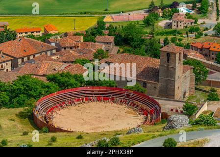 Plaza de Toros dans la ville espagnole Atienza. Banque D'Images