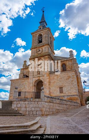 Collégiale de San Pedro Apostol à la ville espagnole de Lerma. Banque D'Images