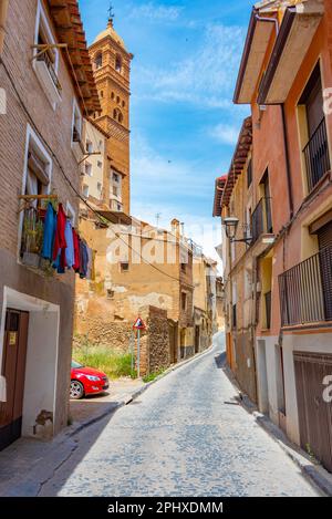 Église de Santa Maria Magdalena dans la ville espagnole de Tarazona. Banque D'Images