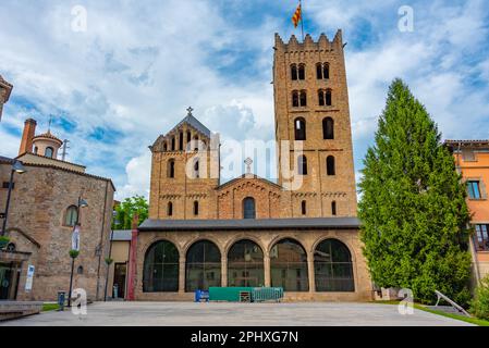 Monastère de Santa Maria de Ripoll en Espagne. Banque D'Images