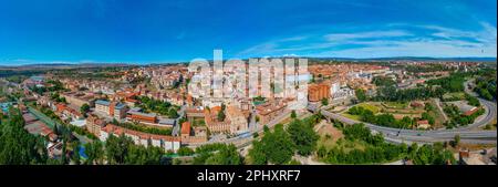 Vue aérienne de la ville espagnole de Teruel. Banque D'Images