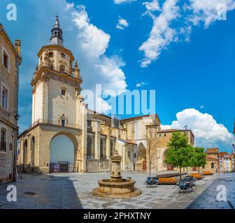 Cathédrale Santa Maria de Vitoria Gasteiz en Espagne. Banque D'Images