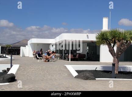 Vue sur l'Islote de Fermina Arrecife Lanzarote Espagne Banque D'Images