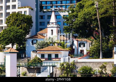 La chapelle de l'église catholique, Capela da Penha de Franca, Funchal, Madère, Portugal Banque D'Images