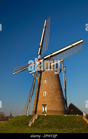 windmill Haaren, Allemagne, Rhénanie-du-Nord-Westphalie, Basse-Rhin, Waldfeucht Banque D'Images