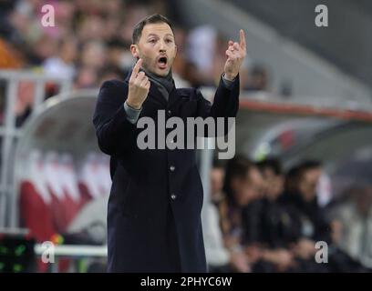 Cologne, Allemagne. 28th mars 2023. Firo: 28.03.2023, football, football: Équipe nationale DFB, jeu de pays hommes, hommes, jeu amical GER, Allemagne - Belgique, BEL Belgium coach, Domenico Tedesco crédit: dpa/Alay Live News Banque D'Images