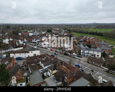Ripley Village centre High Street Surrey UK Drone, Aerial, Banque D'Images