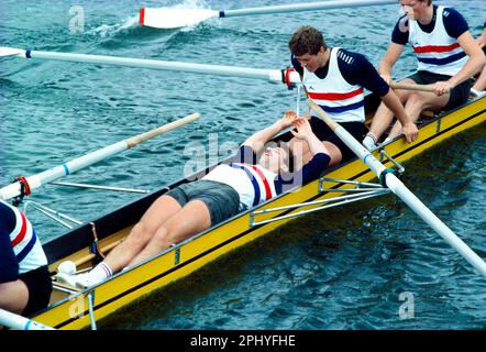 Événement d'aviron de la régate royale de Henley sur la Tamise Banque D'Images