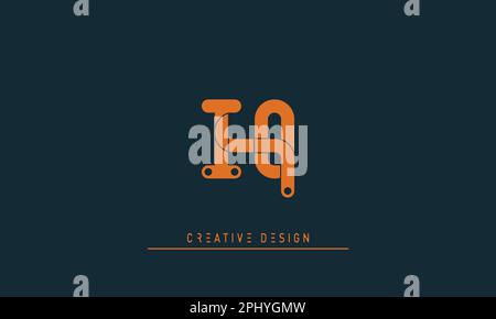 Lettres de l'alphabet initiales Monogram logo IQ , QI Illustration de Vecteur