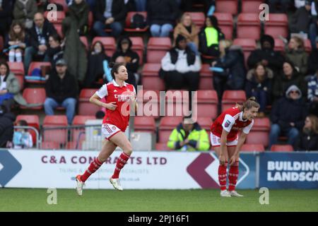 Londres, Royaume-Uni. 25th mars 2023. Londres, Angleterre, 25 mars 2023: Jodie Taylor (27 Arsenal) entre sur le terrain après avoir remplacé Stina Blackstenius (Arsenal 25) pendant le match de la Super League féminine de FA entre Tottenham Hotspur et Arsenal sur Brisbane Road à Londres, en Angleterre. (Alexander Canillas/SSP/SPP) crédit: SPP Sport Press photo. /Alamy Live News Banque D'Images