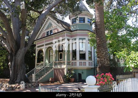 Maison William Brown, Reine Anne, construite en 1892, San Mateo, Californie Banque D'Images