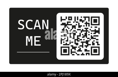 Vecteur de code QR. Exemple de code QR vectoriel pour la numérisation de smartphone. Identité pour smartphone APP. Cadre de code-barres pour les articles. Illustration de Vecteur