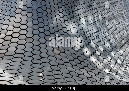 Détail du Museo Soumaya dans le quartier Polanco de Mexico Banque D'Images