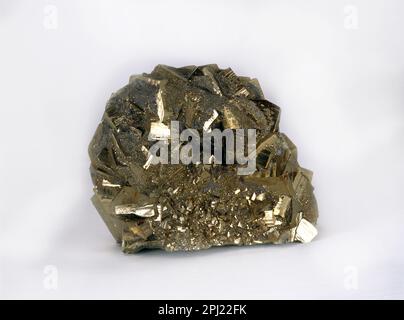 Pyrites (or de l'imbécile) minéral Banque D'Images