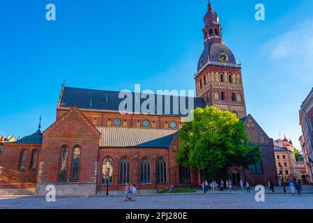 Riga, Lettonie, 24 juin 2022 : vue sur la cathédrale de Riga, Lettonie. Banque D'Images